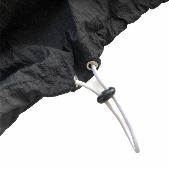 American Apparel black cropped windbreaker jacket medium - Picture 5 of 13